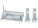 【中古】パナソニック おたっくす デジタルコードレスFAX 子機2台付き 1.9GHz DECT準拠方式 シルバー KX-PD701DW-S(2)