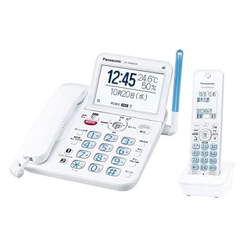 【中古】パナソニック コードレス電話機(子機1台付き) VE-GD68DL-W(ホワイト)