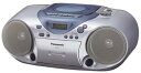 【中古】パナソニック CDラジオカセット シルバー RX-D12
