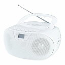 【中古】WINTECHコンパクトCDラジオ(FMワイドバンド対応) ホワイト KC-131W