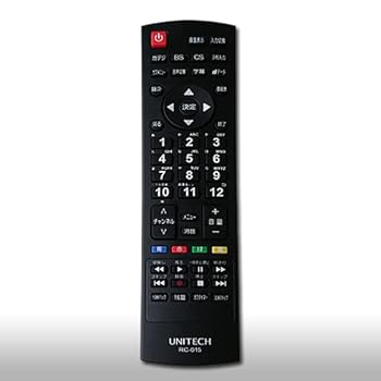 【中古】ユニテク RC-015 液晶テレビ用 リモコン UNITECH