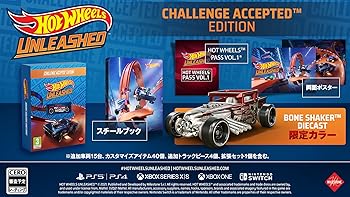 【中古】Hot Wheels Unleashed- Challenge Accepted Edition - PS4 (【特典】Hot Wheels Pass Vol. 1、スチールブック、両面ポスター、ダイキャストカー 【中古】Hot Wheels Unleashed- Challenge Accepted Edition - PS4 (【特典】Hot Wheels Pass Vol. 1、スチールブック、両面ポスター、ダイキャストカー