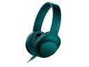 【中古】ソニー ヘッドホン h.ear on MDR-100A : ハイレゾ対応 密閉型 折りたたみ式 ケーブル着脱式/バランス接続対応 リモコン・マイク付き ビリジアン(2)