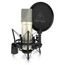 【中古】Behringer コンデンサーマイク ラージダイアフラム カーディオイド特性 XLRケーブル/ダストカバー/ポップガード付きショックマウント付属 TM...