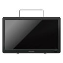 【中古】グリーンハウス ポータブルテレビ バッテリー内蔵 フルセグ ワンセグ 持ち運び アウトドア HDMI搭載 録画 地デジ 災害 GH-PTV14A-BK