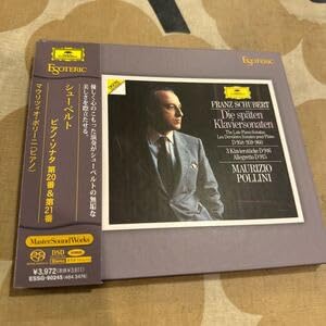 【中古】エソテリック ESOTERIC SACD ポリーニ シューベルト ピアノ・ソナタ 第20番、第21番【メーカー名】【メーカー型番】【ブランド名】ノーブランド品 ピアノ・キーボードメンテナンス用品 【商品説明】エソテリック ESOTERIC SACD ポリーニ シューベルト ピアノ・ソナタ 第20番、第21番当店では初期不良に限り、商品到着から7日間は返品を 受付けております。お問い合わせ・メールにて不具合詳細をご連絡ください。他モールとの併売品の為、完売の際はキャンセルご連絡させて頂きます。中古品の商品タイトルに「限定」「初回」「保証」「DLコード」などの表記がありましても、特典・付属品・帯・保証等は付いておりません。電子辞書、コンパクトオーディオプレーヤー等のイヤホンは写真にありましても衛生上、基本お付けしておりません。※未使用品は除く品名に【import】【輸入】【北米】【海外】等の国内商品でないと把握できる表記商品について国内のDVDプレイヤー、ゲーム機で稼働しない場合がございます。予めご了承の上、購入ください。掲載と付属品が異なる場合は確認のご連絡をさせて頂きます。ご注文からお届けまで1、ご注文⇒ご注文は24時間受け付けております。2、注文確認⇒ご注文後、当店から注文確認メールを送信します。3、お届けまで3〜10営業日程度とお考えください。4、入金確認⇒前払い決済をご選択の場合、ご入金確認後、配送手配を致します。5、出荷⇒配送準備が整い次第、出荷致します。配送業者、追跡番号等の詳細をメール送信致します。6、到着⇒出荷後、1〜3日後に商品が到着します。　※離島、北海道、九州、沖縄は遅れる場合がございます。予めご了承下さい。お電話でのお問合せは少人数で運営の為受け付けておりませんので、お問い合わせ・メールにてお願い致します。営業時間　月〜金　11:00〜17:00★お客様都合によるご注文後のキャンセル・返品はお受けしておりませんのでご了承ください。0