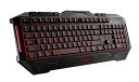 【中古】ASUS 耐久性が高く防滴仕様のマクロ機能搭載英語配列 CERBERUSシリーズ ゲームキーボード CERBERUS KEYBOARD