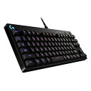 【中古】Logicool G USB ゲーミングキーボード テンキーレス G-PKB-001 ブラック メカニカルキーボード タクタイル 日本語配列 RGB 着...
