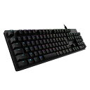 【中古】Logicool G ゲーミングキーボード G512-TC ブラック メカニカルキーボード タクタイル 日本語配列 LIGHTSYNC RGB 静音 G...