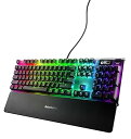 【中古】SteelSeries ラピッドトリガー 搭載 ゲーミングキーボード 有線 日本語配列 磁気ホール効果センサー OmniPointスイッチ 有機ELディ...