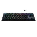 【中古】Logicool G ロジクール G ゲーミングキーボード テンキーレス ワイヤレス G913 TKL 薄型 GLスイッチ リニア 静音 日本語配列 L...