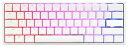 【中古】Ducky One 2 Mini Pure White - RGB LED 60% ダブルショット PBT メカニカルキーボード (ケイボックスレッド)