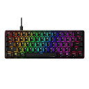 【中古】HyperX Alloy Origins 60 - メカニカルゲーミングキーボード 超コンパクト 60%フォームファクター ダブルショットPBTキーキャ...