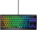 【中古】SteelSeries ゲーミングキーボード テンキーレス 有線 Apex 3 TKL US 英語配列 静音スイッチ IP32防滴 24キー同時押し対応...