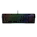 【中古】HyperX Alloy MKW100 RGBメカニカルゲーミングキーボード 赤軸 ゲーマー向け メーカー 2年保証 4P5E1AA#ABA ブラック