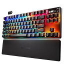 【中古】SteelSeries ラピッドトリガー 搭載 ゲーミングキーボード テンキーレス 無線 ワイヤレス 英語配列 OmniPointスイッチ 有機ELディ...