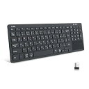 【中古】Ewin Bluetooth/USB 無線両対応キーボード ワイヤレスキーボード 無線 2.4G タッチパッド テンキー付き JIS日本語配列 USB接...