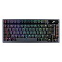 【中古】ASUS ゲーミングキーボード カスタムキーボード ROG Azoth (75% / ガスケットマウント / 3層静音ダンパー / ROG NXメカニカ...