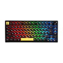 【中古】プリンストン ULTRA PLUS ガスケットマウント 搭載 ゲーミング メカニカルキーボード 日本語配列 ブラック 心地よい打鍵感 【 75% レイア...