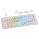 【中古】エレコム ラピッドトリガー ゲーミングキーボード V custom VK600A 有線 着脱式 磁気式アナログ検知スイッチ搭載 テンキーレス 65%サイ...