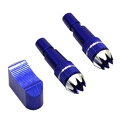 【中古】京商 アルミスティック & スイッチキャップ セット (ブルー) ラジコン用パーツ A0751FS-01BL