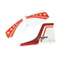 【中古】京商 垂直水平尾翼セット レッド (U CAN FLY) ラジコン用パーツ A6551-13R