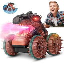 【中古】ロボットプラザ (ROBOT PLAZA) 恐竜 ラジコンカー 水陸両用 煙を吐く 噴霧機能 四輪駆動 子供 おもちゃ 男の子 誕生日プレゼント