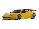 【中古】京商 1/27 ミニッツ オートスケールコレクション MR-03W-MM 458GT2 イエローバージョン ラジコン用パーツ MZP221Y