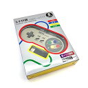 【中古】AZZOR BUFFALO USBゲームパッド 8ボタン スーパーファミコン風 グレー