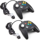 【中古】miadore ミニN64コントローラー クラシック N64 ゲームパッド ジョイスティック N64 システムビデオゲームコンソール用 (ブラック) 2...