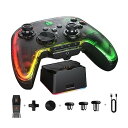 【中古】ワイヤレスコントローラー、BIGBIG WON Rainbow 2 Pro Combo PCコントローラー 6軸ジャイロセンサー、ホール効果トリガー、ALPSジョイスティック(2)
