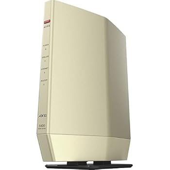 【中古】バッファロー WSR-5400AX6S/DCG [無線LANルーター 11ax/ac/n/a/g/b 4803+573Mbps WiFi6/Ipv6対応]