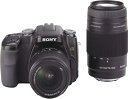 【中古】SONY デジタル一眼レフカメラ α100 Wズームレンズキット ブラック DSLRA100W/B