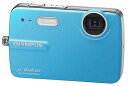 【中古】OLYMPUS 防水デジタルカメラ μ-550WP ブルー