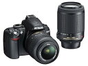 【中古】Nikon デジタル一眼レフカメラ D3000 ダブルズームキット D3000WZ