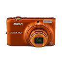 【中古】Nikon デジタルカメラ COOLPIX S6500 光学12倍ズーム Wi-Fi対応 マンダリンオレンジ S6500OR