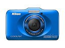 【中古】Nikon デジタルカメラ COOLPIX S31 防水5m 耐衝撃1.2m ブルー S31BL
