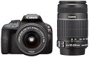 【中古】Canon デジタル一眼レフカメラ EOS Kiss X7 ダブルズームキット EF-S18-55mm/EF-S55-250mm付属 KISSX7-WK...