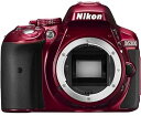 【中古】Nikon デジタル一眼レフカメラ D5300 レッド 2400万画素 3.2型液晶 D5300 RED