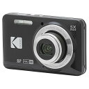 【中古】KODAK (コダック) PIXPRO 使いやすい ズーム FZ55-BK 16MP デジタルカメラ 光学5倍ズーム 広角 28mm 2.7インチ液晶画...