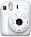 【中古】富士フイルム(FUJIFILM) チェキ インスタントカメラ instax mini 12 クレイホワイト INS MINI 12 WHITE