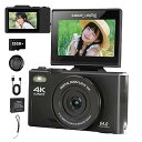 【中古】18倍ズーム ・4K動画撮影 デジタルカメラ デジカメ WIFI対応 自撮り スマホ 転送 180°回転スクリーン ビデオカメラ AF機能 手ブレ補正 ...