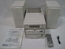 【中古】Victor ビクター JVC CA-UXW50-W マイクロコンポーネントMDシステム (CD/ダブルMDコンポ)(本体UX-W50とスピーカーSP-...