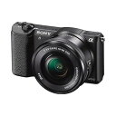 【中古】SONY ミラーレス一眼 α5100 パワーズームレンズキット E PZ 16-50mm F3.5-5.6 OSS付属 ブラック ILCE-5100L-...