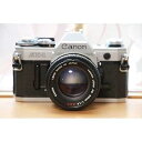 【中古】フィルムカメラ 初心者 AE-1 単焦点レンズ FD 50mm f1.4.付 オールドレンズ レトロ 一眼レフカメラ 初心者 一眼レフ