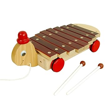 【中古】【日本製木のおもちゃ】カメさんシロホン