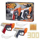 【中古】ナーフ PRO ジェルファイヤー GELFIRE デュアル・ウィールド 2パック、ブラスター2本、プライミング不要、ジェルボール300個、ジェルボール1...