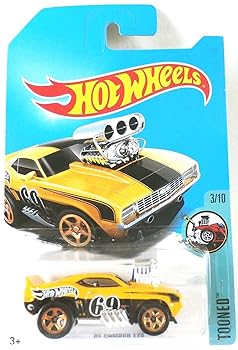 【中古】Hot Wheels 2017 Tooned '69 Camaro Z28 Treasure Hunt, Yellow(3)