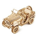 【中古】つくるんです? 日本語説明書付 3D ウッドパズル オーナメントシリーズ (オフロードカー)(3)