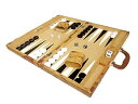 【中古】18-inch Luxurious Map Backgammon Set - Brown Board